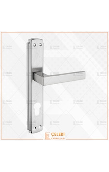 Lama Kol Aynalı Nikel Saten Yale Kapı Kolu Lama Kol Aynalı Nikel Saten Yale Kapı Kolu