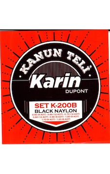 Karin K-200 Kanun Teli Seti Siyah Misine Geleneksel Türk Müziği Tonu Yüksek Mukavemetli Malzeme Uzun Süre Akort Tutma Karin K-200 Kanun Teli Seti Siyah Misine Geleneksel Türk Müziği Tonu Yüksek Mukavemetli Malzeme Uzun Süre Akort Tutma