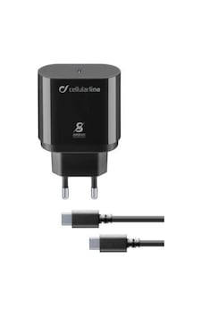 Cellularline Type-C Kablolu Super Hızlı Şarj Kit Pd 25W Cellularline Type-C Kablolu Super Hızlı Şarj Kit Pd 25W