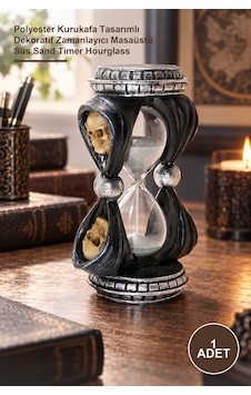 1 Adet Kum Saati Polyester Kurukafa Tasarımlı Dekoratif Zamanlayıcı Masaüstü Süs Sand Timer Hourglass Altın 1 Adet Kum Saati Polyester Kurukafa Tasarımlı Dekoratif Zamanlayıcı Masaüstü Süs Sand Timer Hourglass Altın