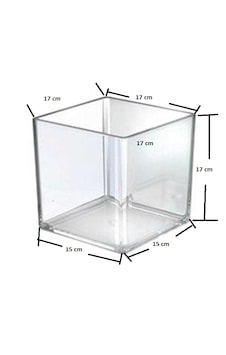 Betta Kabı Beta Fanusu Karides 17x17x15 CM Betta Kabı Beta Fanusu Karides 17x17x15 CM