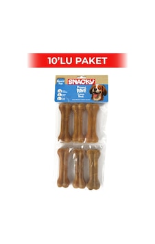 Snacky Natural Köpek Çiğneme Kemiği 10 Cm 6'lı 10 Paket Snacky Natural Köpek Çiğneme Kemiği 10 Cm 6'lı 10 Paket