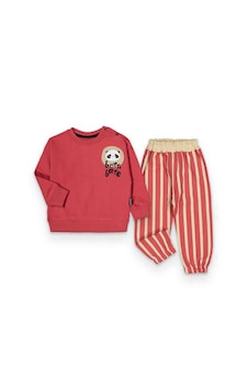 Bellamio Kids Çizgili Erkek Bebek Kırmızı İkili Takım Kırmızı Bellamio Kids Çizgili Erkek Bebek Kırmızı İkili Takım Kırmızı