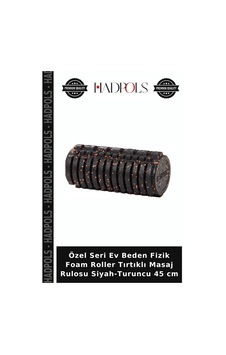Özel Seri Ev Beden Fizik Foam Roller Tırtıklı Masaj Rulosu Siyah-turuncu 45 Cm Özel Seri Ev Beden Fizik Foam Roller Tırtıklı Masaj Rulosu Siyah-turuncu 45 Cm
