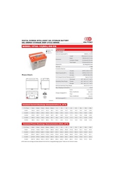 Akü Outdo Ot85-12 Ekranlı Ds-ıgel Energy Storage Deep Cycle Vrla Gel/ds/cd 10hr 12v 85ah Akü Outdo Ot85-12 Ekranlı Ds-ıgel Energy Storage Deep Cycle Vrla Gel/ds/cd 10hr 12v 85ah