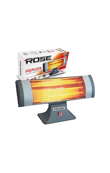 Elektrikli Soba 1800w Ayak Altı Isıtıcı 3 Çubuklu Emniyetli Rose Ferwor