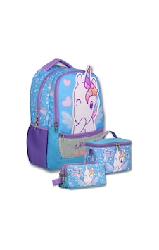 Ümit Çanta Kız Çocuk Magic Unicorn Baskılı Üçlü İlkokul Okul Çanta Seti - Setumt6015a Çok Renkli Ümit Çanta Kız Çocuk Magic Unicorn Baskılı Üçlü İlkokul Okul Çanta Seti - Setumt6015a Çok Renkli