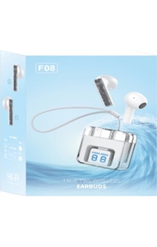 Karler - 489 - Bass F08 Dijital Şarj Göstergeli Tws Bluetooth Kulaklık - Ece-umay - - Mavi Karler - 489 - Bass F08 Dijital Şarj Göstergeli Tws Bluetooth Kulaklık - Ece-umay - - Mavi