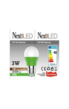 Nextled 3W Yeşil Renk Gece Lambası Çok Renkli Nextled 3W Yeşil Renk Gece Lambası Çok Renkli