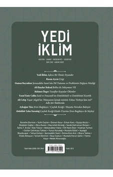Yedi İklim 392.Sayı Kasım 2022