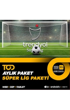 Tod 1 Aylık Süper Lig Paketi - (Web + Cep + Tablet + Smart Tv) (450591837) Tod 1 Aylık Süper Lig Paketi - (Web + Cep + Tablet + Smart Tv) (450591837)