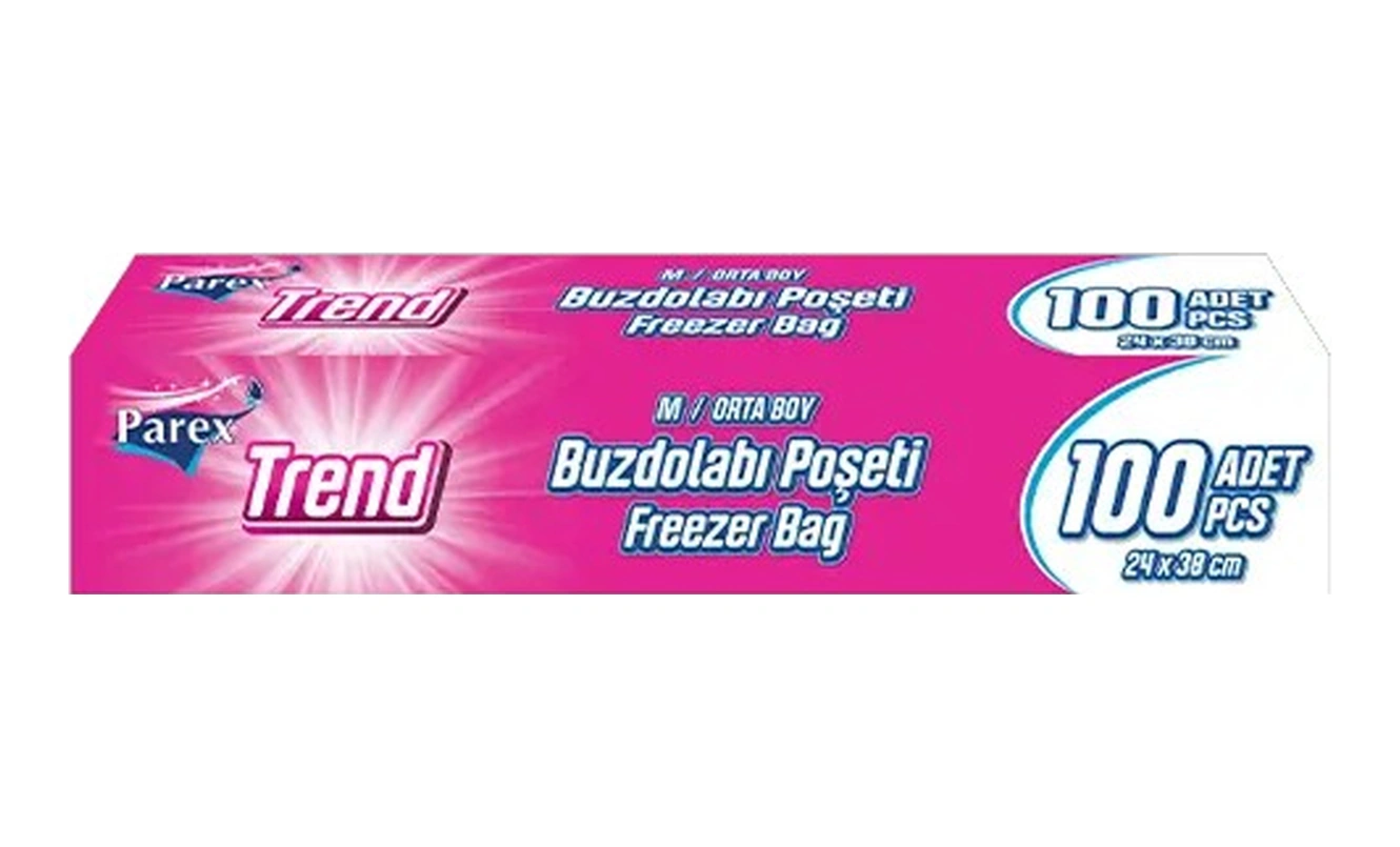 Trend Buzdolabı Poşeti Orta Boy 100 Lü 24 X 38 Cm Trend Buzdolabı Poşeti Orta Boy 100 Lü 24 X 38 Cm
