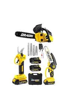 Dragro Drg-25 3'lü Set 25cc Benzinli Odun Ağaç Kesme Motoru 21v Akülü Dal Budama Makası Ve Testere S Dragro Drg-25 3'lü Set 25cc Benzinli Odun Ağaç Kesme Motoru 21v Akülü Dal Budama Makası Ve Testere S