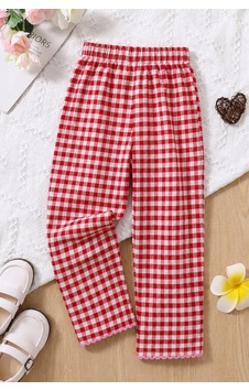 Fesshera Kids Kız Çocuk Alt %100 Pamuk Gofre Kumaş Cepsiz Beli Lastikli Kırmızı Fesshera Kids Kız Çocuk Alt %100 Pamuk Gofre Kumaş Cepsiz Beli Lastikli Kırmızı