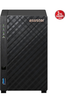Asustor As1102tl, 1gb Ddr4 Ram, 2 Yuvalı 2x22tb Destek , 1x1gbe Network, Usb 3.2, Usb 2.0, Tower Nas Yedekleme Cihazı