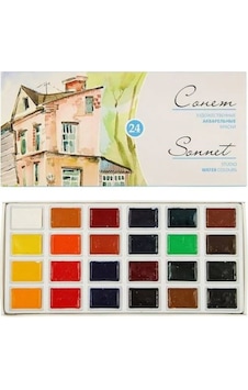 St. Petersburg Sonnet Artists Watercolor Suluboya 24 Tablet Karton - 220538529 St. Petersburg Sonnet Artists Watercolor Suluboya 24 Tablet Karton - 220538529