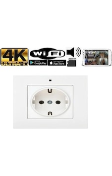 Duvar Prizi Beyaz Casus Mini Gizli Wifi Kamera 1080p Hd 4k Kalite Duvar Prizi Beyaz Casus Mini Gizli Wifi Kamera 1080p Hd 4k Kalite
