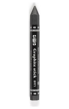 Jumbo Graphite Stick 6b 1 Adet Agaçsız Kalın Grafit Füzen Kömür Kalem Karakalem Jumbo Graphite Stick 6b 1 Adet Agaçsız Kalın Grafit Füzen Kömür Kalem Karakalem