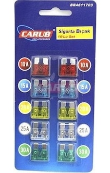 Carub Bıçak Sigorta Seti 10'Lu Tekne Karavan