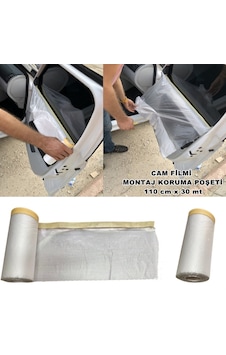 Araç Cam Filmi Montaj Poşeti Kapı Koruma Örtüsü Naylon 110Cmx30Mt (534567689) Araç Cam Filmi Montaj Poşeti Kapı Koruma Örtüsü Naylon 110Cmx30Mt (534567689)