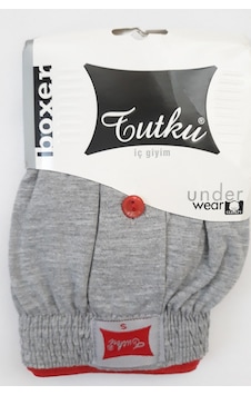 Erkek Penye Düğmeli Boxer Gri Renk 5'li Paket %100 Pamuk Gri Erkek Penye Düğmeli Boxer Gri Renk 5'li Paket %100 Pamuk Gri