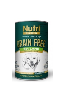 Nutri Canin Tahılsız %92 Kuzu Etli Konserve Yaşlı Köpek Maması 400 G Nutri Canin Tahılsız %92 Kuzu Etli Konserve Yaşlı Köpek Maması 400 G