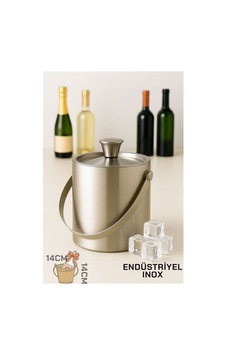Buz Kovası Çift Cidarlı Yalıtımlı Endüstriyel Inox Şampanya Şarap Bira Soğutucu Medıum 722052