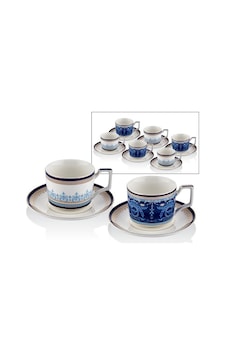 Lamedore Blue Banube 6lı Çay Fincanı Seti 15x6,5cm