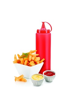 Ketçap Şişesi - 1000ml Dev Boy Kırmızı Cpr-5912-5a8ca