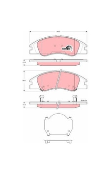 Kia Cerato Ön Fren Balatası 2004-2011 Kia Cerato Ön Fren Balatası 2004-2011