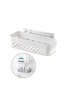 Banyo Köşeliği Şampuan Rafı Banyo Rafı Güclü Yapıstırıcılı Delmeye Gerek Yok Plastik Beyaz Diğer Banyo Köşeliği Şampuan Rafı Banyo Rafı Güclü Yapıstırıcılı Delmeye Gerek Yok Plastik Beyaz Diğer