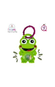 Kurbağa Figürlü Işıklı Sesli Çıngırak Bebek Oyuncağı +3 Ay Beyaz Kurbağa Figürlü Işıklı Sesli Çıngırak Bebek Oyuncağı +3 Ay Beyaz