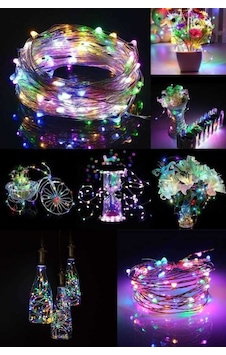 10mt Peri Rgb 100 Led Pilli Noel Parti Yılbaşı Ağaç Dekoratif Aydınlatma Lambası Animasyonlu Süsleme Karışık 10mt Peri Rgb 100 Led Pilli Noel Parti Yılbaşı Ağaç Dekoratif Aydınlatma Lambası Animasyonlu Süsleme Karışık