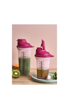 Shaker Karıştırıcı 600 Ml Ve 350 Ml Pembe Şek Şek