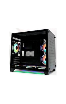 Tiranozor Ti-Game Pulse Black 6 Rgb Fan Black Mesh Gamıng Kasa