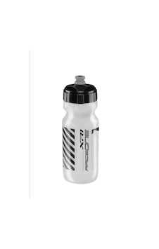 Raceone X1 Şeffaf-Gümüş 600ml Bisiklet Suluk Matara Siyah