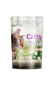Catty Bistro Kolajen Somonlu Kedi Ödül Maması 60 Gr Catty Bistro Kolajen Somonlu Kedi Ödül Maması 60 Gr