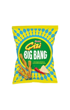 Çizi Big Bang Krem Peyniri & Kırmızı Biber Aromalı Burgu Kraker - 70 Gram - 16 Adet Çizi Big Bang Krem Peyniri & Kırmızı Biber Aromalı Burgu Kraker - 70 Gram - 16 Adet