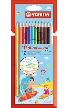 Stabilo Aquacolor Suluboya Kalemi 12 Renk N 1612-6 Stabilo Aquacolor Suluboya Kalemi 12 Renk N 1612-6