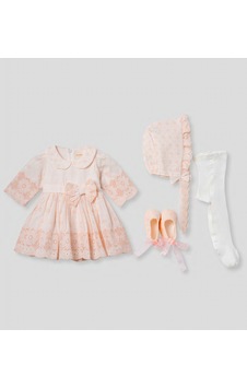 Pugi Baby Kız Bebek Şık Dantelli Mevlüt / Özel Gün Elbisesi Açık Pembe1 Pugi Baby Kız Bebek Şık Dantelli Mevlüt / Özel Gün Elbisesi Açık Pembe1