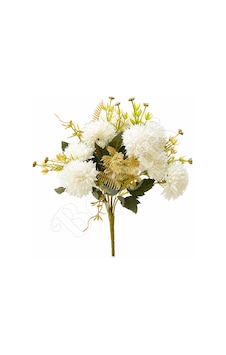 Yapay Çiçek Ortanca Küçük 30 Cm Beyaz