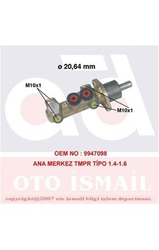 CIFAM 202-044 FREN ANA MERKEZİ TEMPRA TIPO CIFAM 202-044 FREN ANA MERKEZİ TEMPRA TIPO