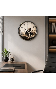 Büro Ev Ofis Dekoru İçin 40cm Krom Metal Cumhuriyet Yıldızı Duvar Saati Diğer Büro Ev Ofis Dekoru İçin 40cm Krom Metal Cumhuriyet Yıldızı Duvar Saati Diğer