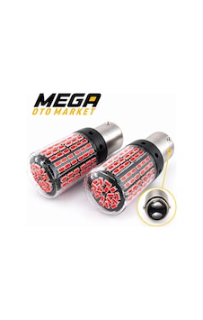 Mega Oto Market 12v 1016 144 Led Kırmızı Oto Ampul 2 Adet Stop, Fren Ve Sinyal Led Lambası Mega Oto Market 12v 1016 144 Led Kırmızı Oto Ampul 2 Adet Stop, Fren Ve Sinyal Led Lambası