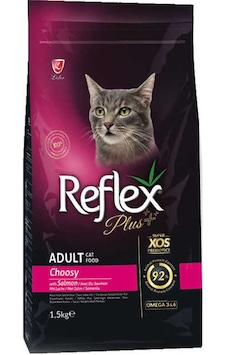 Reflex Plus Choosy Somonlu Yetişkin Kedi Maması 1500 G Reflex Plus Choosy Somonlu Yetişkin Kedi Maması 1500 G
