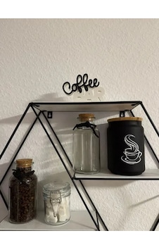 Coffee Bar Yazısı Dekoratif Masa Üstü Aksesuar Kahve Köşesi Dekoru