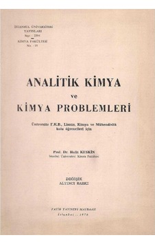 Analitik Kimya Ve Kimya Problemleri - Halit Keskin Analitik Kimya Ve Kimya Problemleri - Halit Keskin