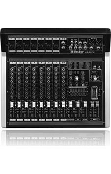 König Kg-8fx Dıamond 9 Kanal Deck Ses Mikseri König Kg-8fx Dıamond 9 Kanal Deck Ses Mikseri