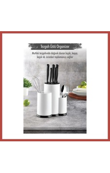 Bezos Tezgah Üstü Beyaz Kaşıklık & Bıçaklık & Kepçelik & Organizer Erdotıca Bezos Tezgah Üstü Beyaz Kaşıklık & Bıçaklık & Kepçelik & Organizer Erdotıca