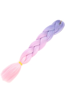 Simli Lila / Pembe / Şeker Pembesi Ombreli Örgülük Saç 100 Gr. Renkli Simli Lila / Pembe / Şeker Pembesi Ombreli Örgülük Saç 100 Gr. Renkli